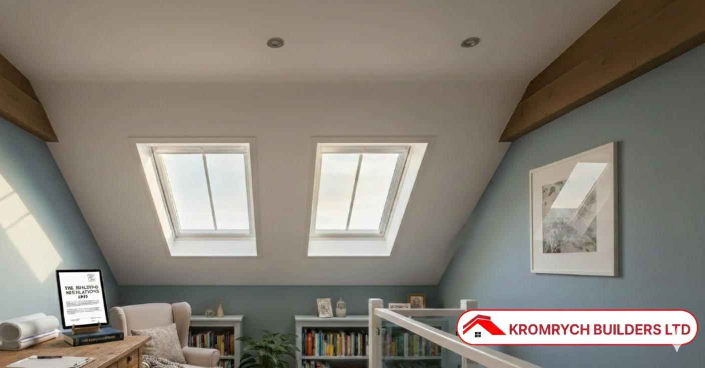 Loft conversion building regulations guide showing UK loft design and safety standards